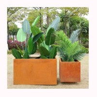 Foshan Sheet Metal Processing Plant Manufacturing Metal Flower Pots Of Various Shapes Of Iron,Aluminum And Corten Steel